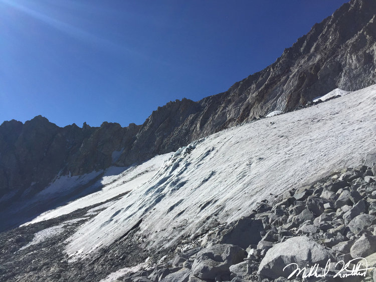 Up close and personal with the heavily featured glacier.