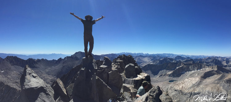 The glorious summit block of Middle Palisade! Another 14er down!