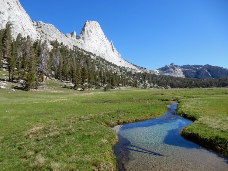 Matthes Crest from north shore of Matthes Lake.