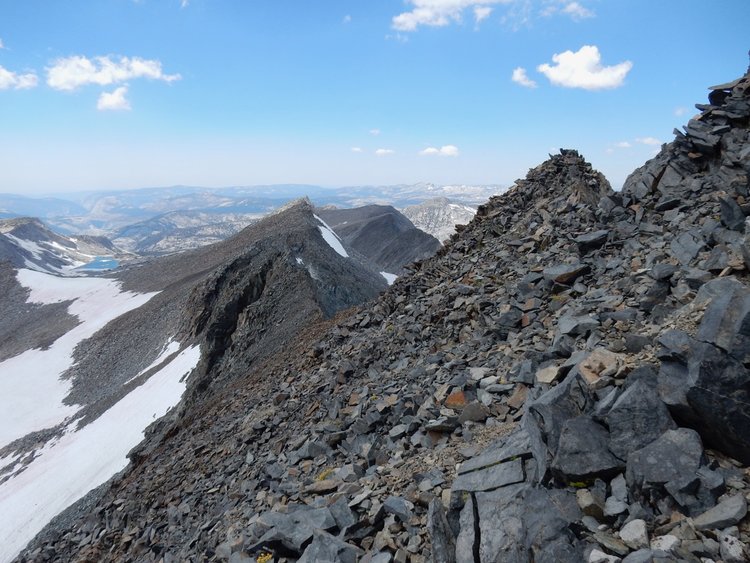 West ridge of Peak 12499. Ummm... how do I get down from here? Oops.
