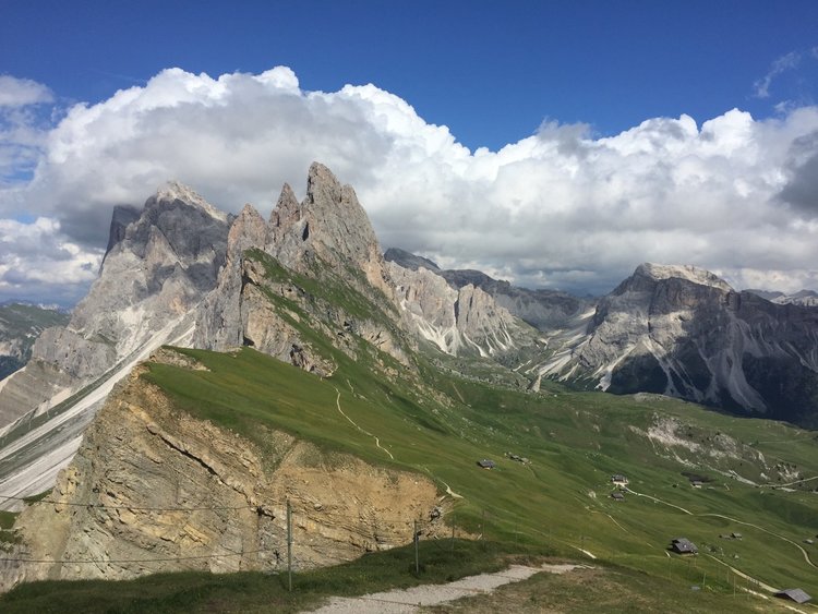 The Geisler/Odle group at Val di Funes.