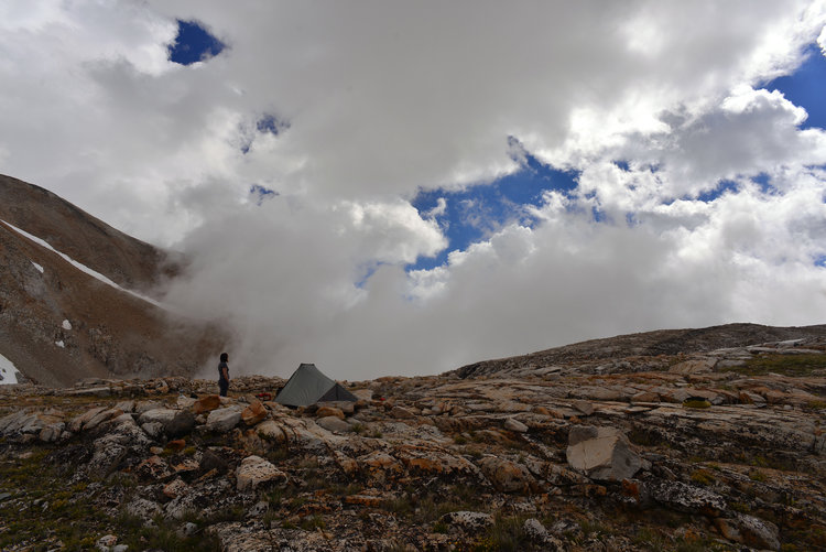 Since we were right at the top of the canyon the clouds swept up the canyon and flew up and over the pass just like this for several hours. It was quite a magical mythical scene.