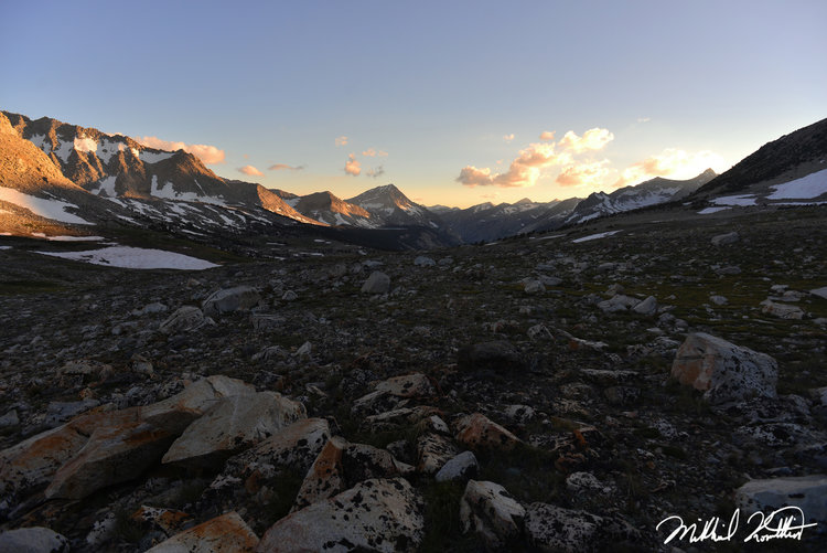 We walked to the pass for sunset to enjoy the golden light bathing the Earth in all it's wonderful glory.