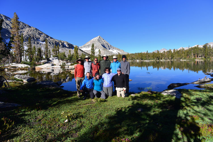 HST Meetup at Bench Lake 2017. <br />Rear: AlpineMike, Hobbes, Gazelle, Ashery, Bluewater, Jimr<br />Front: Flamingo, Janine, Oleander, Ghost