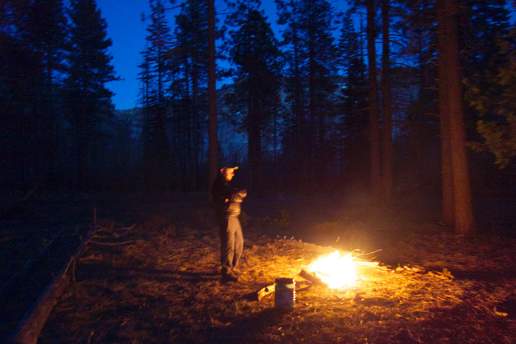 Night scene at our camp