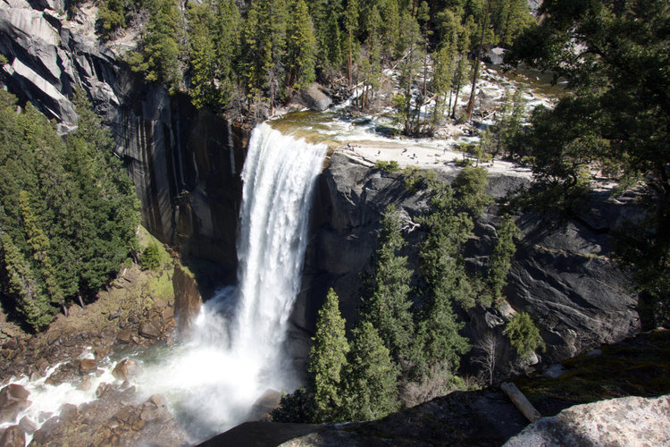 Vernal Falls from Clark Point