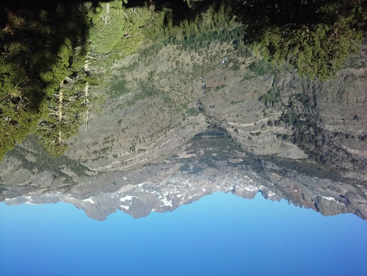 View to Shadow Lake from PCT high route