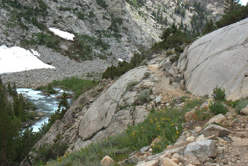 Trail above Piute Creek in lower Piute Canyon