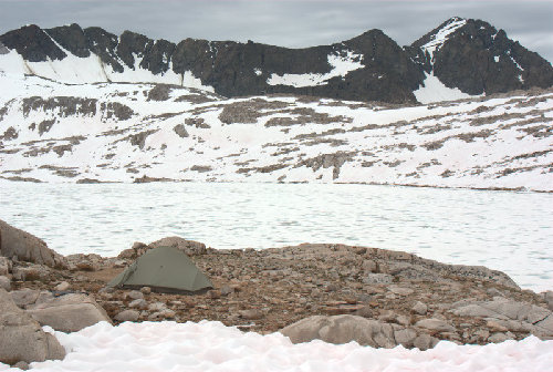 My island of refuge at Wanda Lake