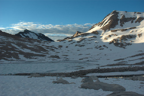 The pass across Lake McDermand