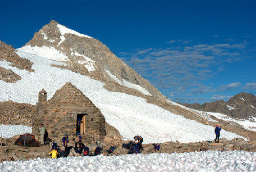 International gathering at Muir hut