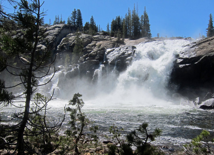 White Cascades above Glen Aulin