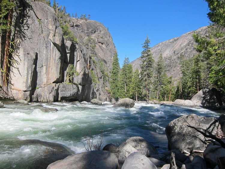 Between Return Creek Bridge and Cathedral Falls
