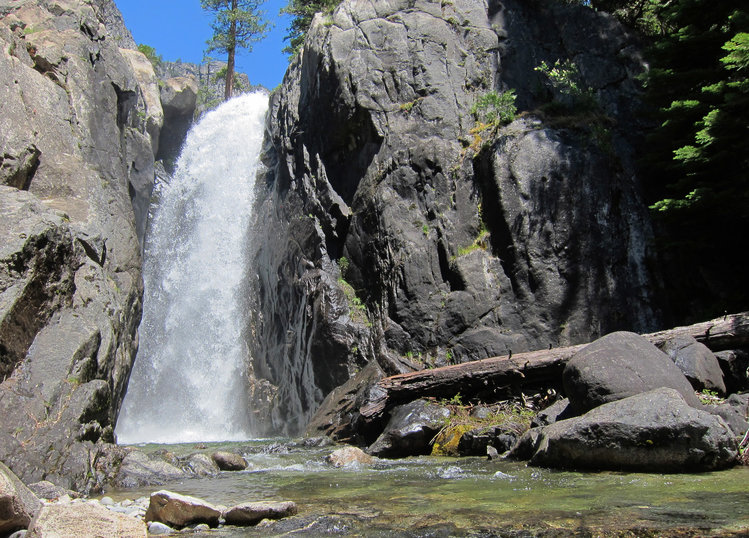 Register Creek crossing in 2012 (lower flows- before peak runoff)