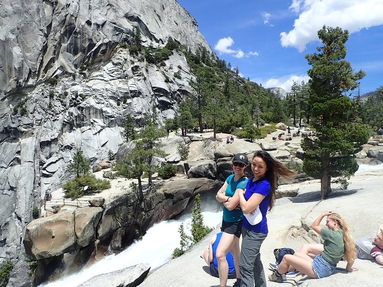 Lunch at top of Nevada Falls