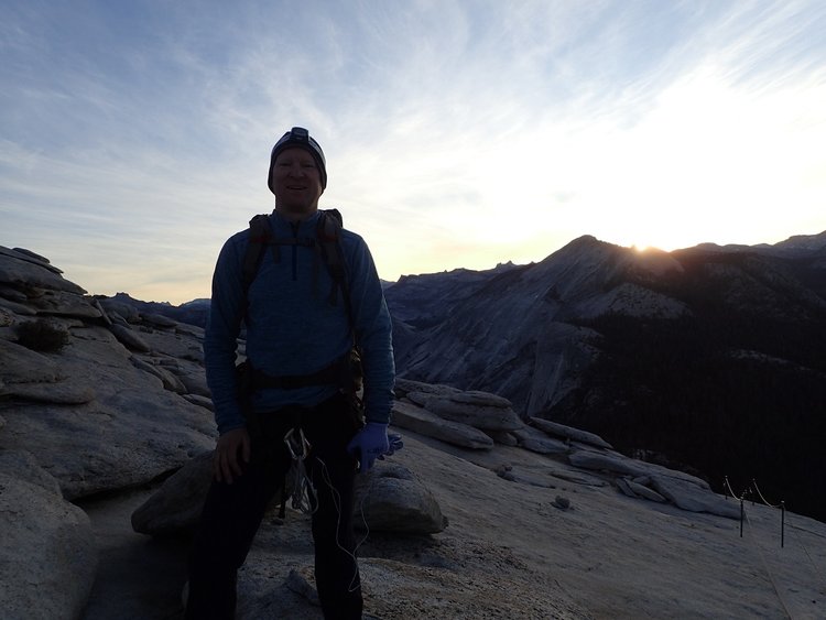 Sunrise On Summit of Half Dome