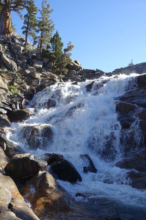 The top fall we got to in the morning light
