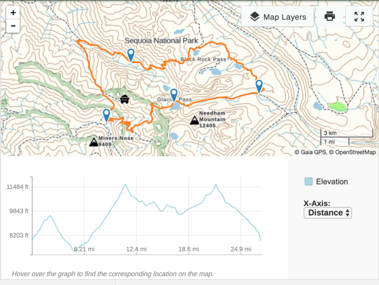 Mineral king loop (CW)