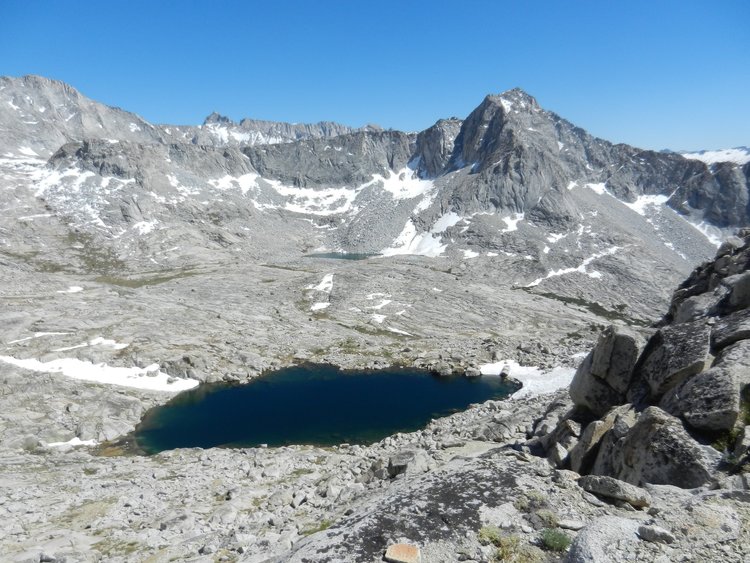 View across upper plateau of Brewer basin