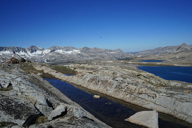 On our way up to Humphreys Lakes looking out at Desolation, Lower Desolation, and Piute Canyon.