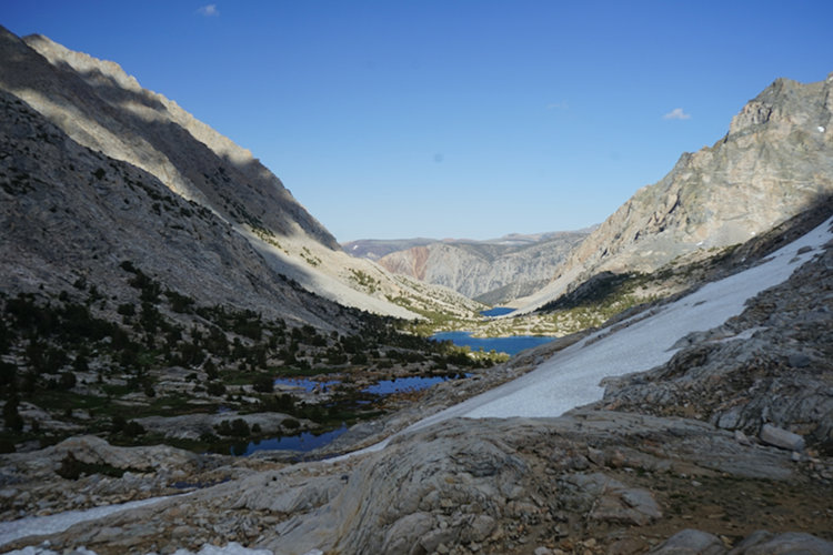 Looking east from Piute Pass.
