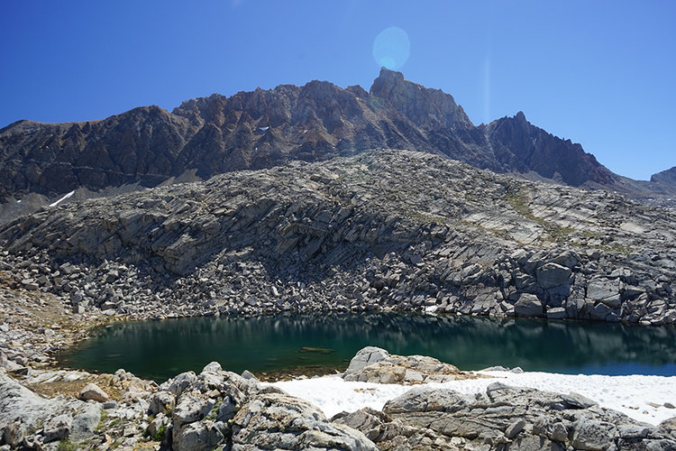 Mt. Humphreys overlooking upper Humphreys Lakes.