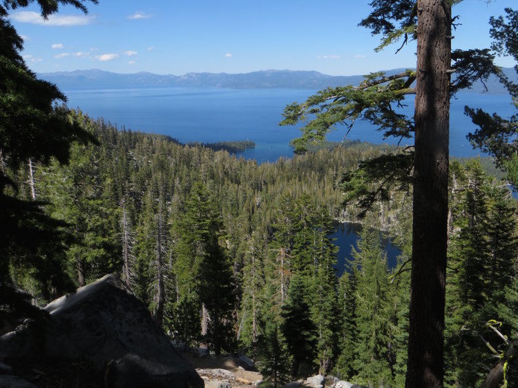 Granite Lake, Emerald Bay, and Lake Tahoe