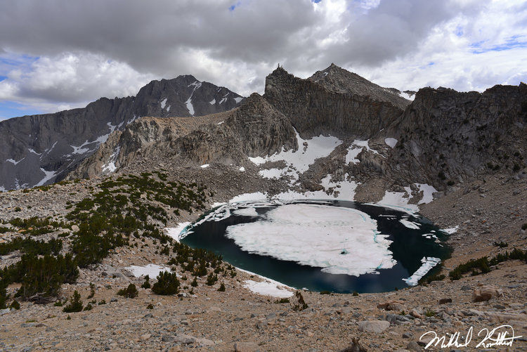 Big Pothole Lake still had lots of ice on it and it was already August!