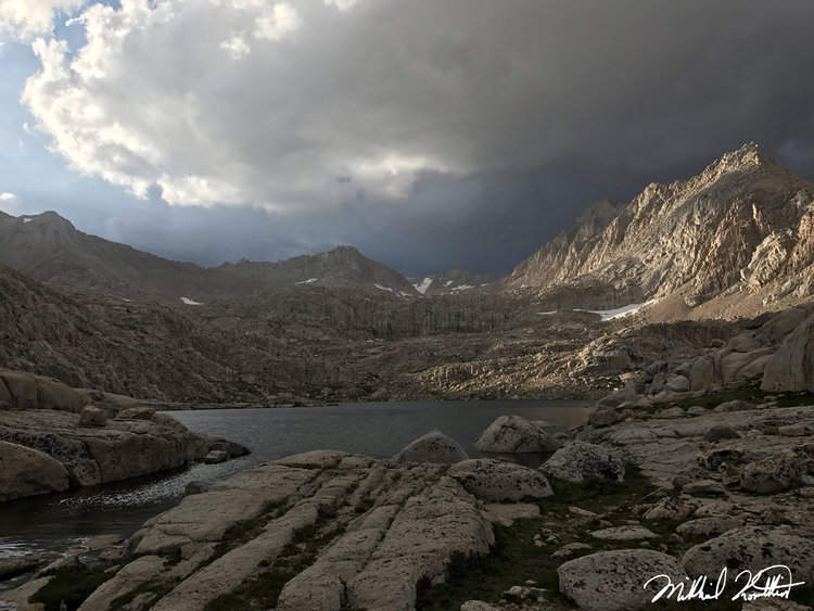 The sky was very moody in the evening at Sky Blue Lake but it was only just the beginning in the magical Miter Basin.