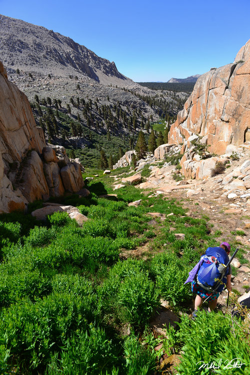 The &quot;secret chute&quot; out of Miter Basin.