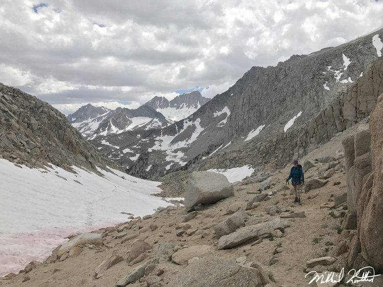 Awesome view looking back at the high peaks from Mono Pass.