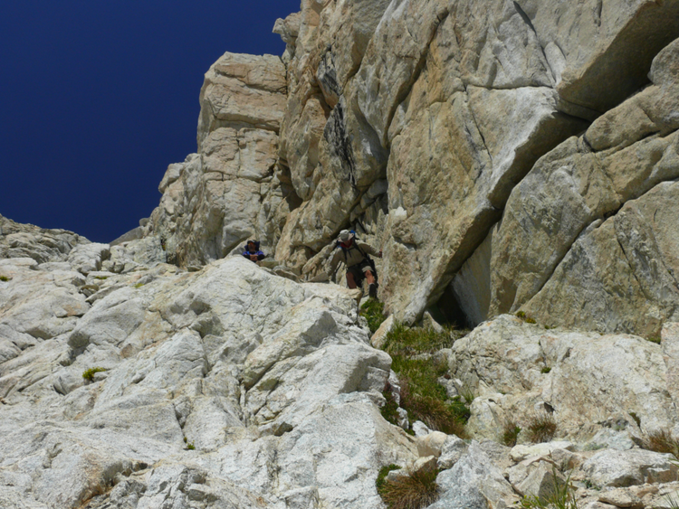 this is the way down that we took