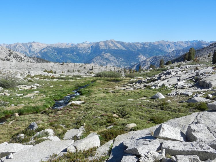 Looking north across Sphinx lakes plateau