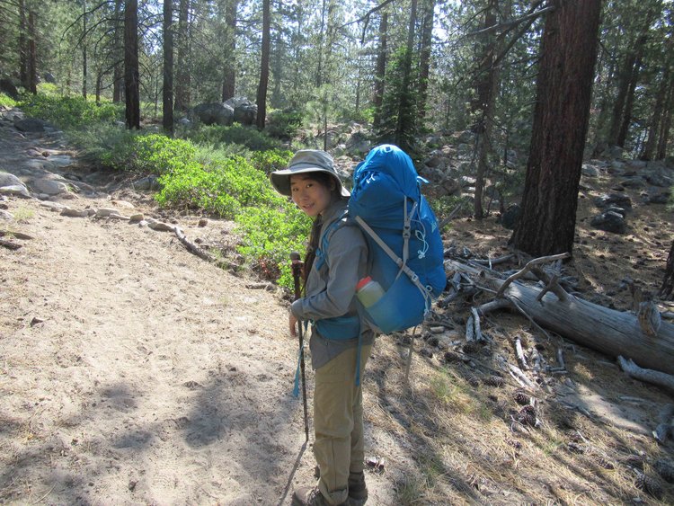 Dawn on the &quot;warm up&quot; stage of the trip on the trail up to Graveyard Meadow