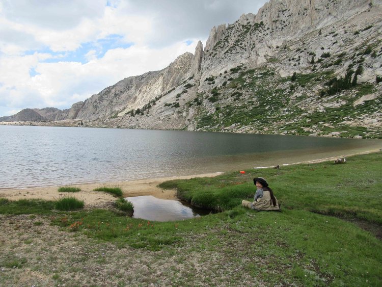 Cooling feet at Silver Pass Lake (last photo until dropping this camera in the lake and putting it out of action).
