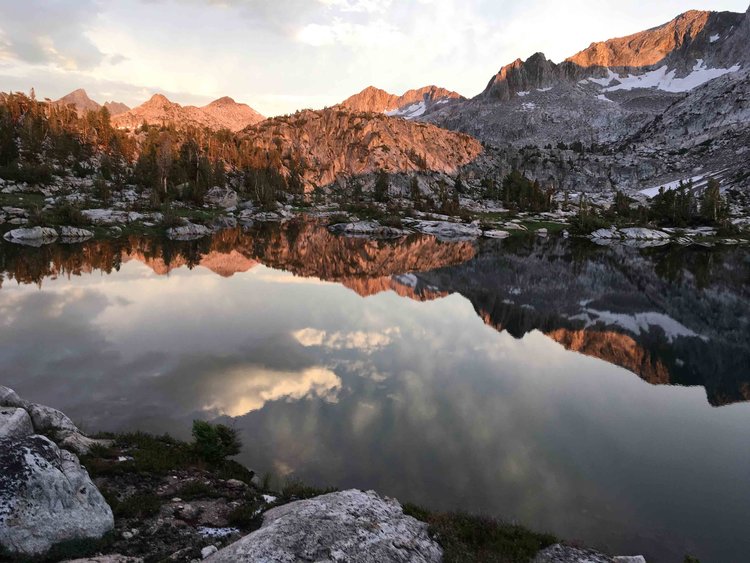 Evening at Hortense Lake.