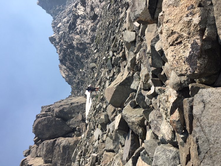 Ascending to Beck Lakes Pass