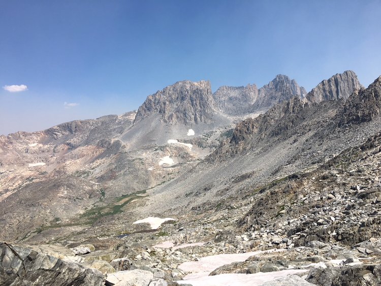 Looking north from Beck Lakes Pass