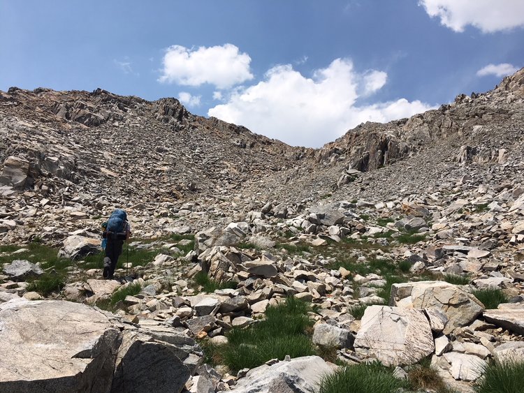 Heading to McDonald Pass