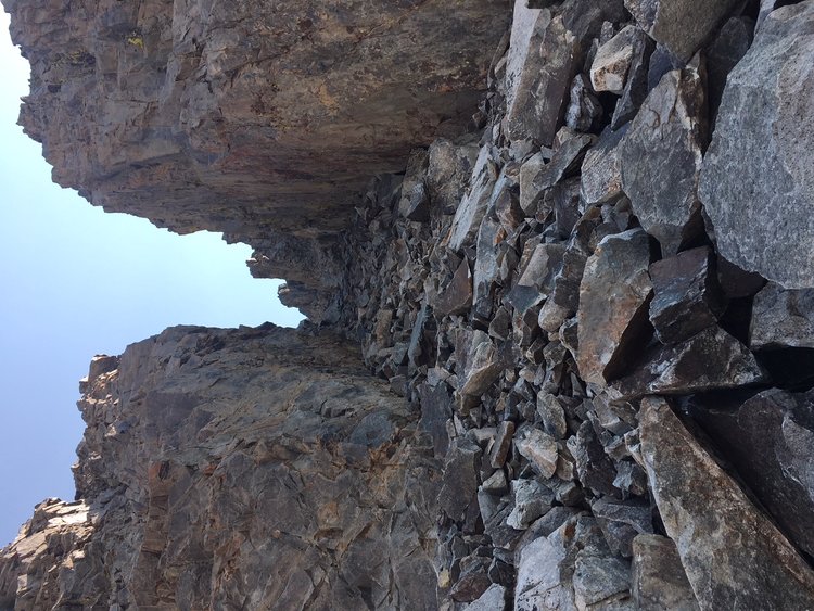 The notch just north of Ritter Pass