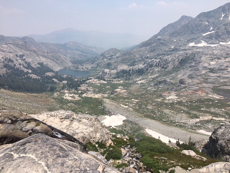 Descending toward Ediza Lake