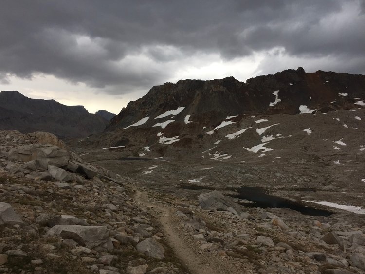 Storm clouds over Black Divide &amp; LeConte Canyon