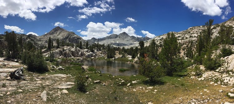 Upper 60 Lake Basin -- view south.