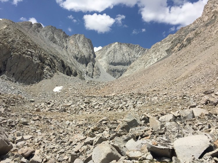 View up-canyon from below Junction Pass