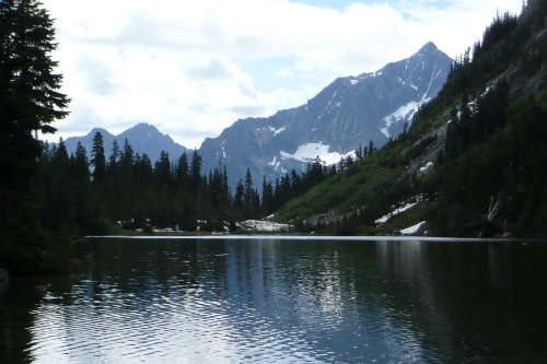 N. Spur Dumbell Mountain across Holden Lake