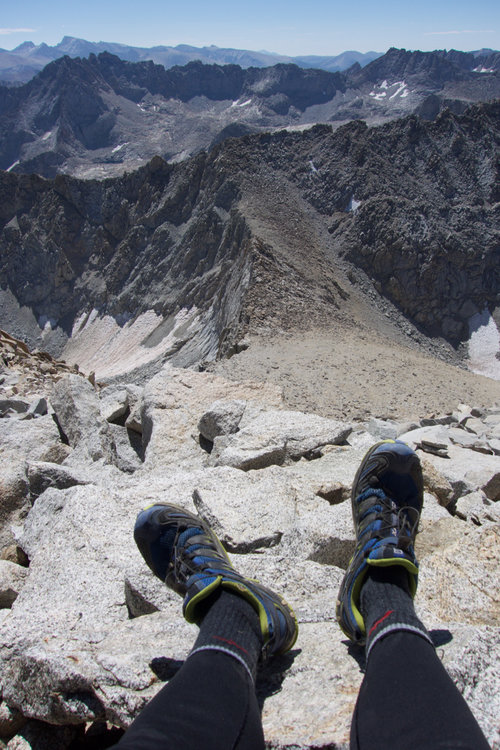 Hanging-out near Mount Brewer's summit