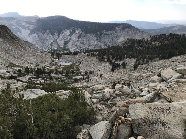 Facing west from ridge above Josephine Lake