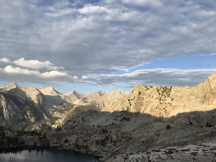 View East from above Josephine with Longley Pass left of center