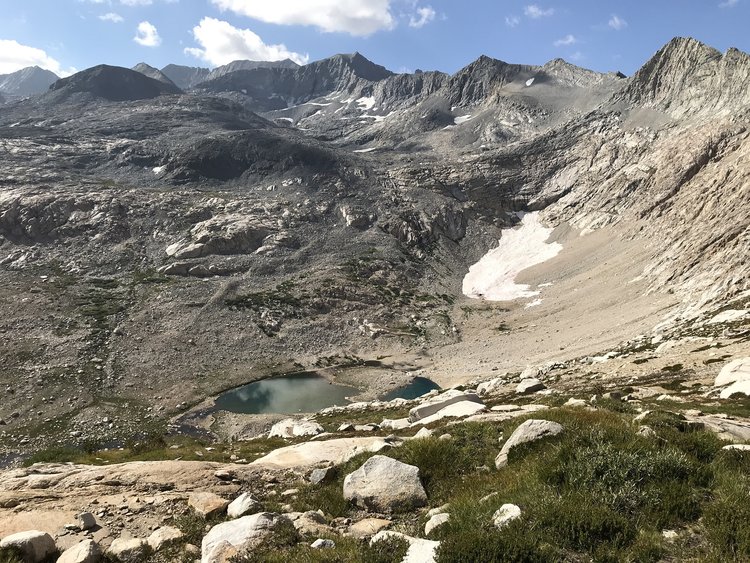 Part way up the route out of Kern Kaweah