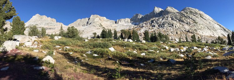 Upper basin in Matterhorn Canyon
